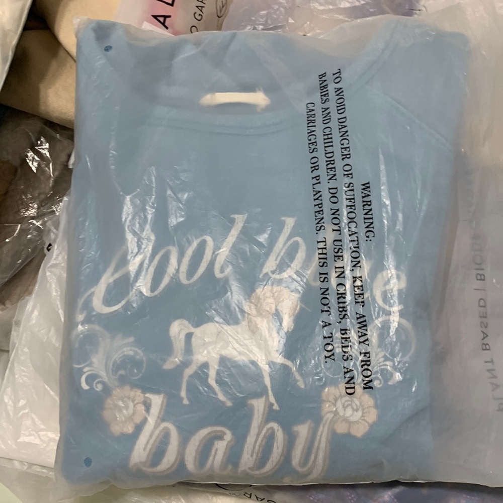 Spell Cool Blue Baby Sz Small Sweatshirt Excellent Condition - Picture 2 of 4